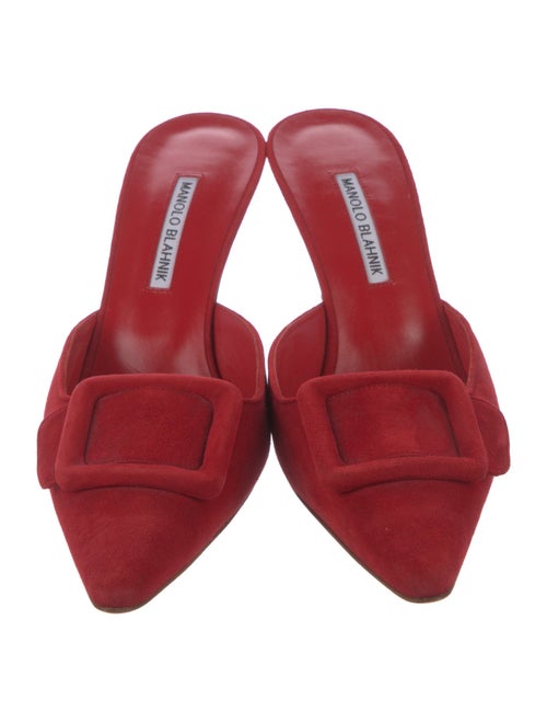 Manolo Blahnik Suede Mules