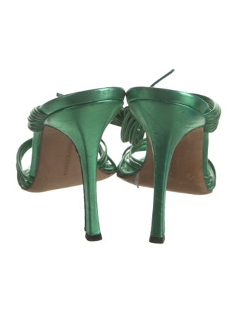 Manolo Blahnik Leather Slides