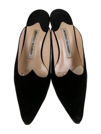 Manolo Blahnik Suede Mules