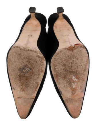 Manolo Blahnik Suede Mules