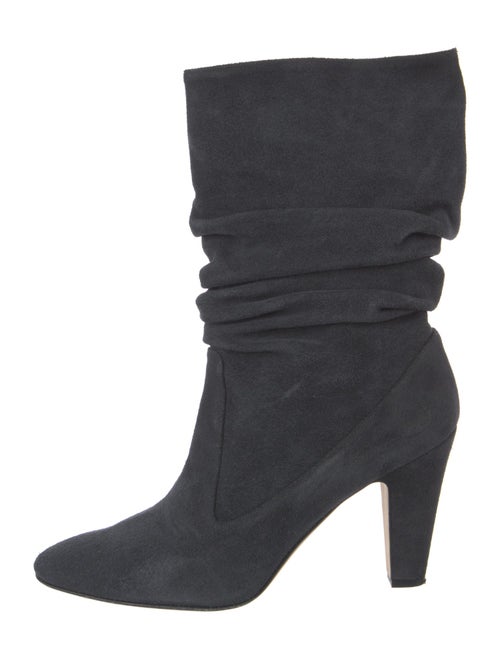 Manolo Blahnik Suede Slouch Boots