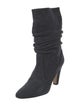 Manolo Blahnik Suede Slouch Boots
