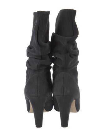 Manolo Blahnik Suede Slouch Boots