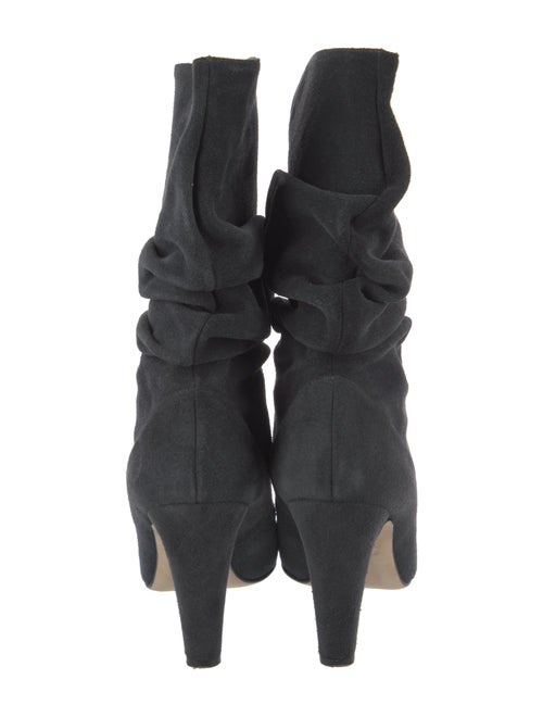 Manolo Blahnik Suede Slouch Boots