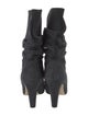 Manolo Blahnik Suede Slouch Boots