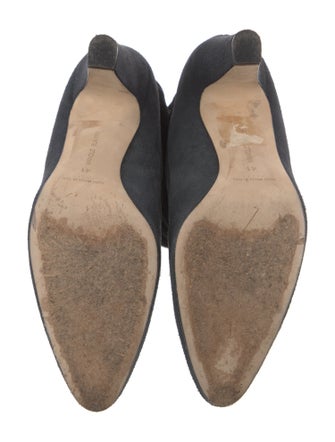 Manolo Blahnik Suede Slouch Boots