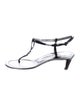 Manolo Blahnik Patent Leather T-Strap Sandals