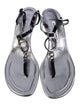 Manolo Blahnik Patent Leather T-Strap Sandals