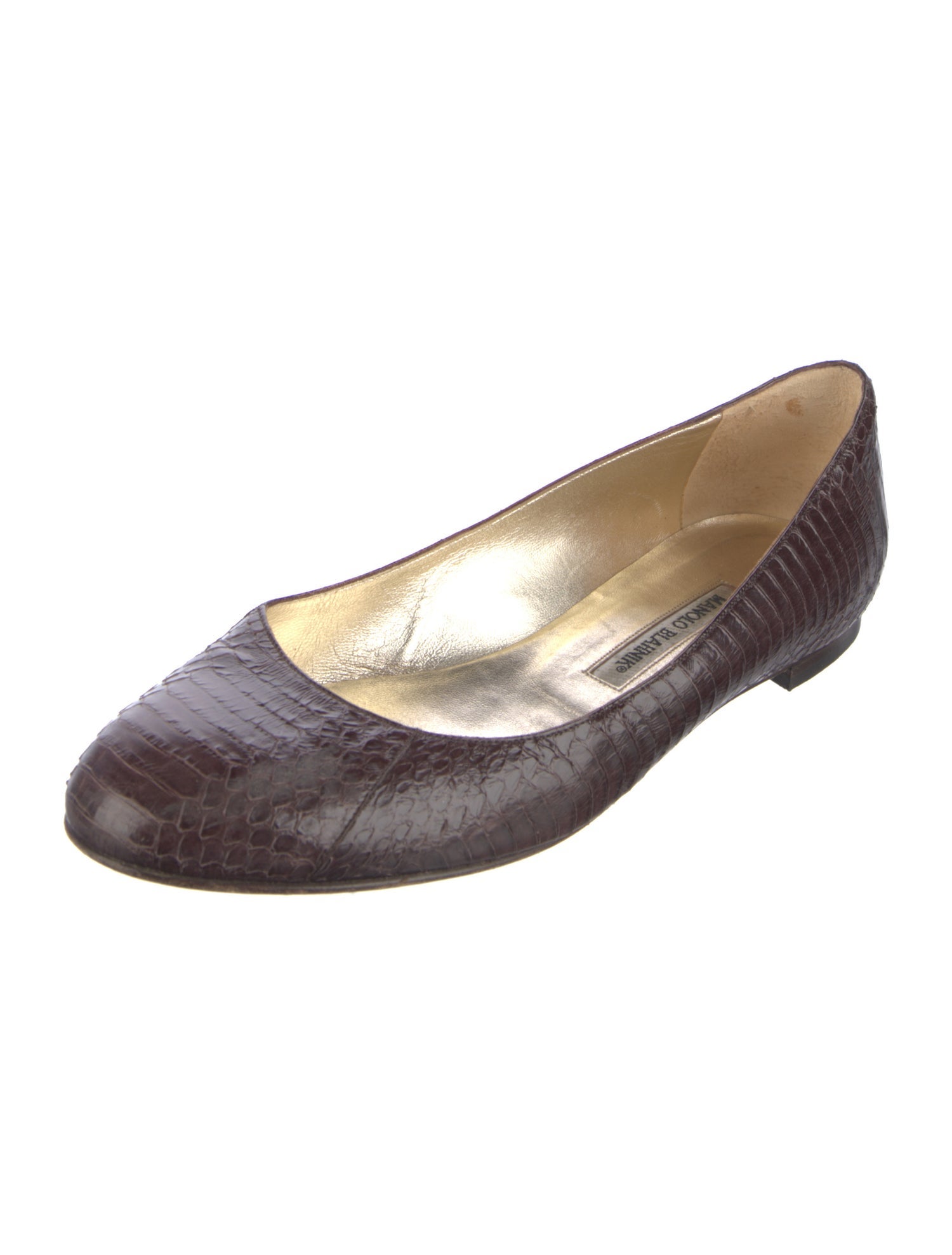 Manolo Blahnik Leather Flats