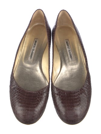 Manolo Blahnik Leather Flats