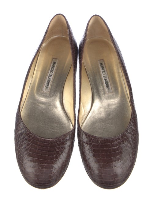 Manolo Blahnik Leather Flats