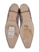 Manolo Blahnik Leather Animal Print Flats