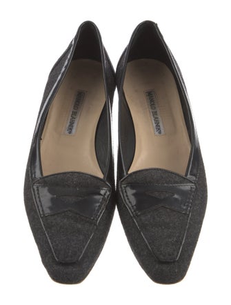 Manolo Blahnik Wool Loafers