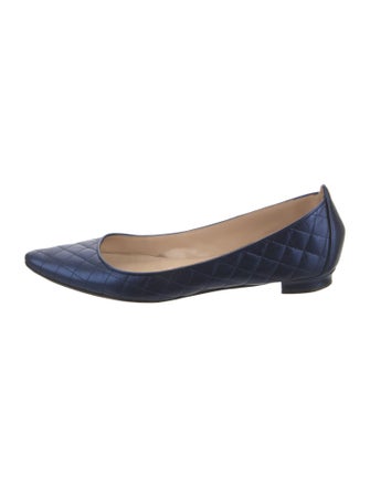 Manolo Blahnik Leather Ballet Flats