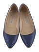 Manolo Blahnik Leather Ballet Flats