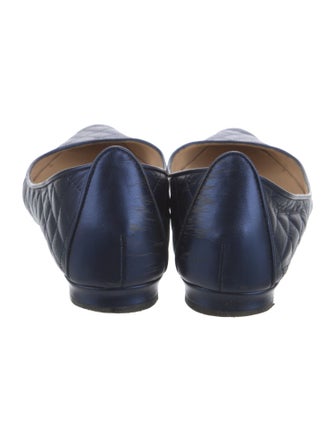 Manolo Blahnik Leather Ballet Flats