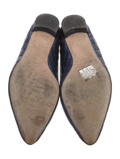 Manolo Blahnik Leather Ballet Flats
