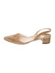 Manolo Blahnik Suede Slingback Flats