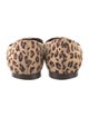 Manolo Blahnik Suede Animal Print Ballet Flats