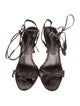 Manolo Blahnik Leather T-Strap Sandals