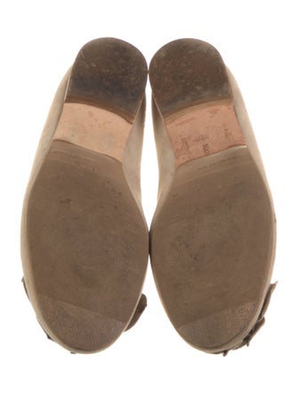 Manolo Blahnik Suede Ballet Flats