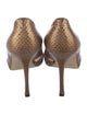 Manolo Blahnik Snakeskin Animal Print Pumps