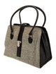 Manolo Blahnik Tweed Top Handle Bag