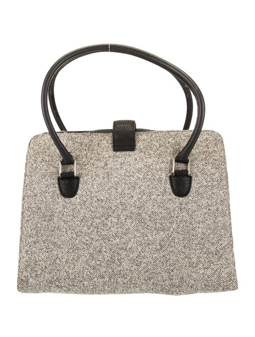 Manolo Blahnik Tweed Top Handle Bag