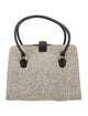 Manolo Blahnik Tweed Top Handle Bag