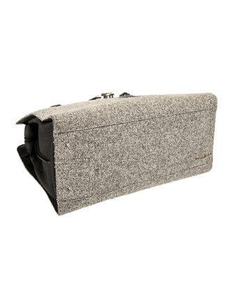 Manolo Blahnik Tweed Top Handle Bag