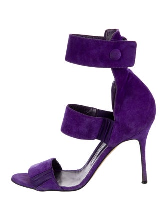 Manolo Blahnik Suede Sandals