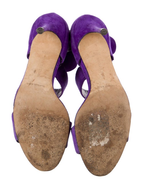 Manolo Blahnik Suede Sandals