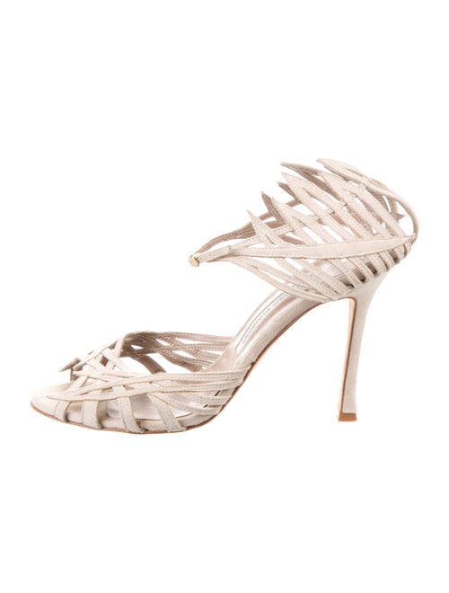 Manolo Blahnik Suede Sandals