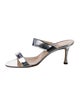 Manolo Blahnik Patent Leather Slides
