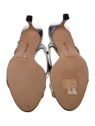 Manolo Blahnik Patent Leather Slides