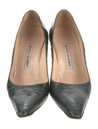 Manolo Blahnik Alligator Pumps