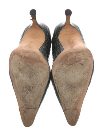 Manolo Blahnik Alligator Pumps