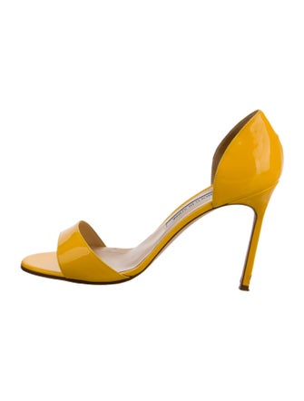 Manolo Blahnik Patent Leather Sandals