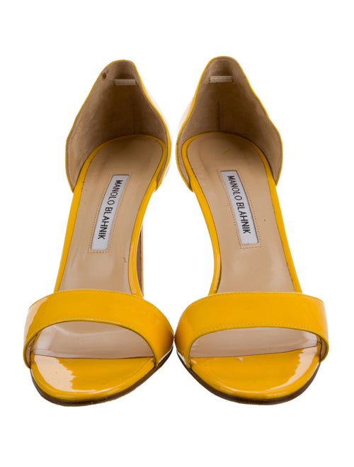 Manolo Blahnik Patent Leather Sandals