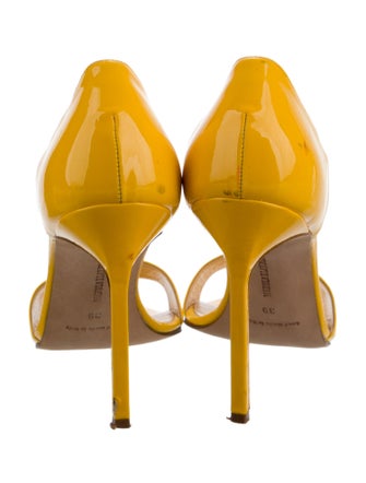 Manolo Blahnik Patent Leather Sandals