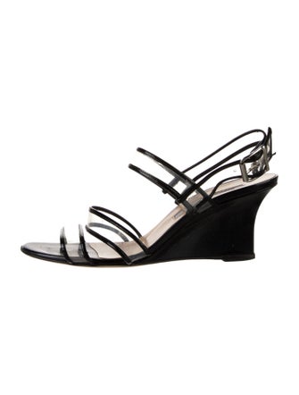 Manolo Blahnik PVC Slingback Sandals