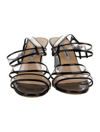 Manolo Blahnik PVC Slingback Sandals