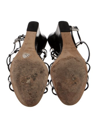 Manolo Blahnik PVC Slingback Sandals