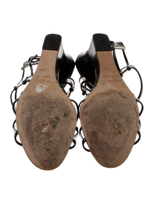 Manolo Blahnik PVC Slingback Sandals