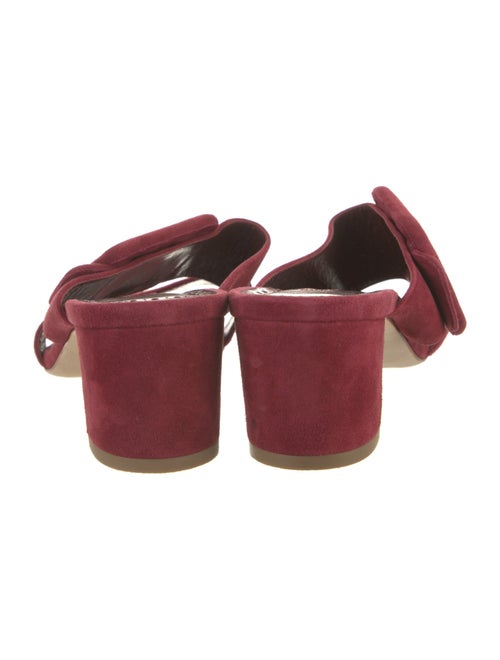 Manolo Blahnik Suede Slides