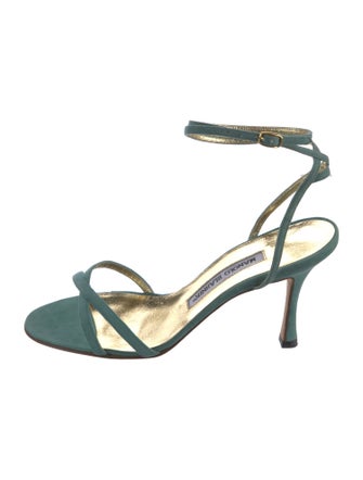 Manolo Blahnik Suede Sandals