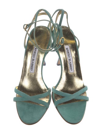 Manolo Blahnik Suede Sandals