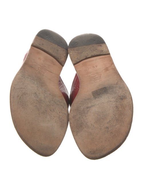 Manolo Blahnik Patent Leather Slides