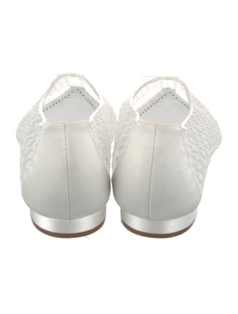 Manolo Blahnik Lace Ballet Flats