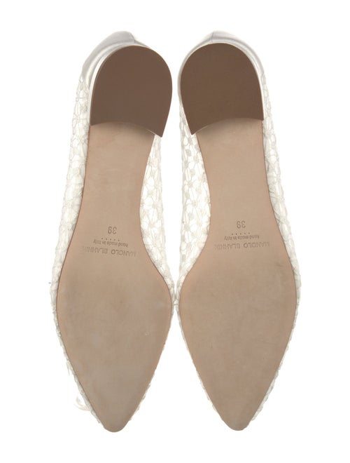 Manolo Blahnik Lace Ballet Flats